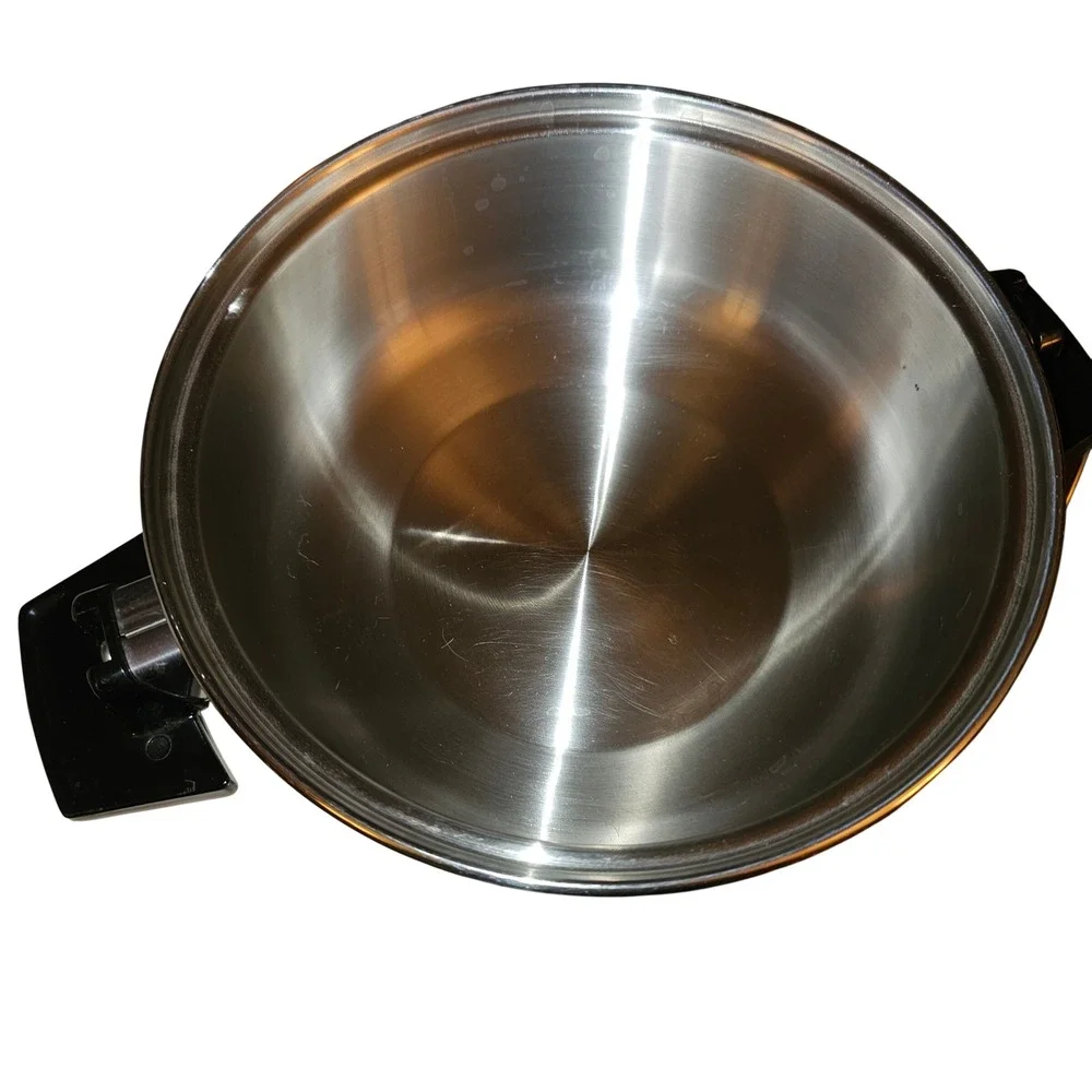 Lustre Craft 5-Ply T304 Stainless Steel Skillet Steamer Set Made in‎ USA 9 Inch